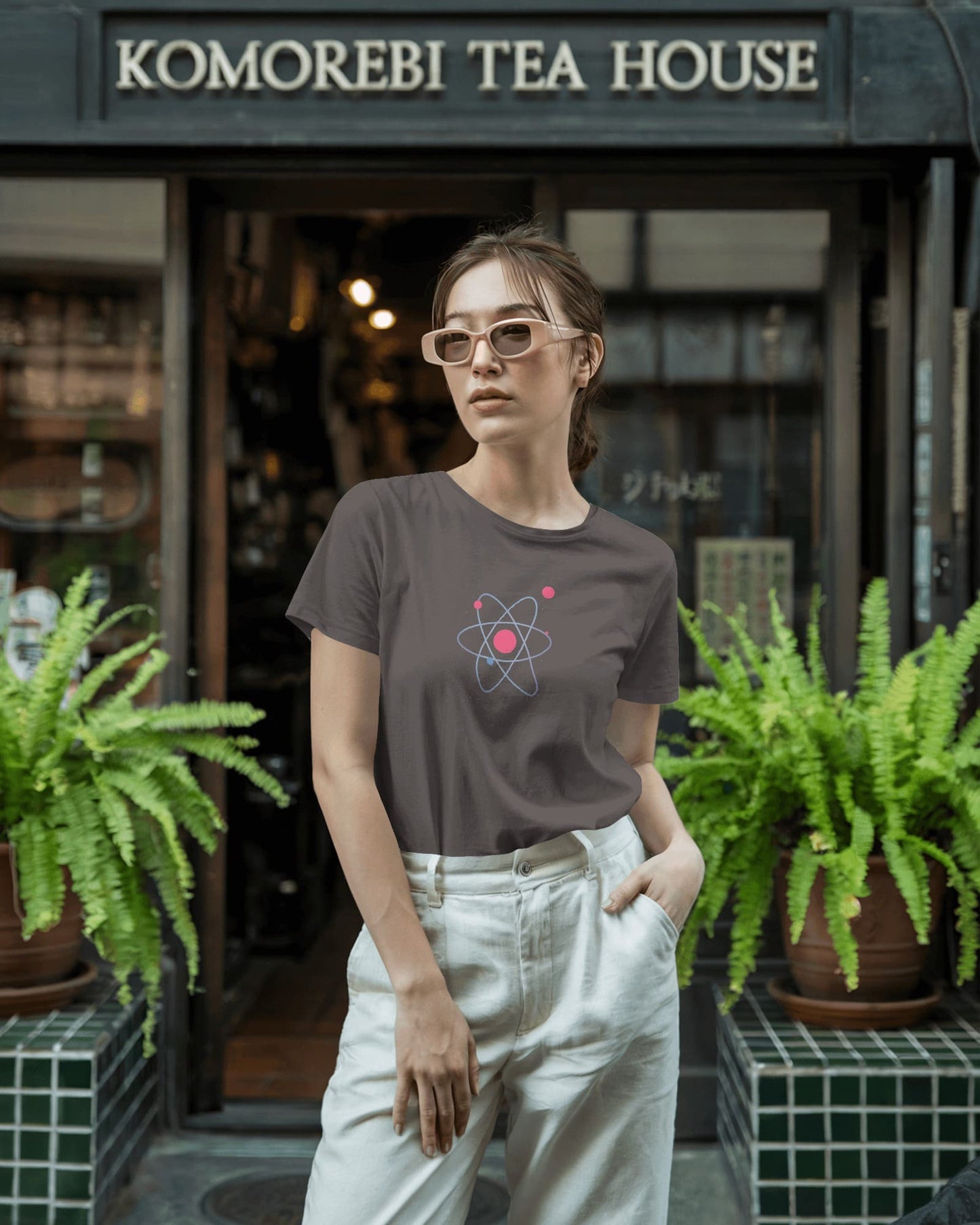 Atom Ring- Women Half Sleeve Round Neck T-shirt