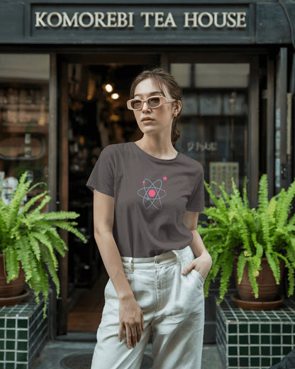 Atom Ring- Women Half Sleeve Round Neck T-shirt