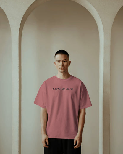 Key to my world- Men Oversize T-shirt