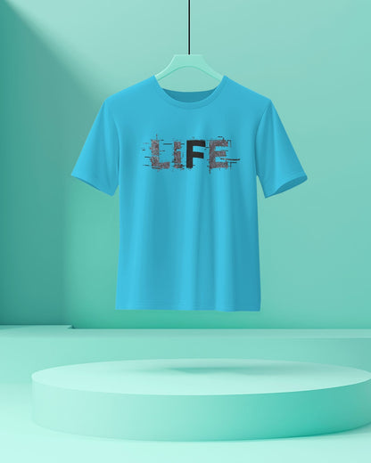 Life Abstract- Women Half Sleeve Round Neck T-Shirt