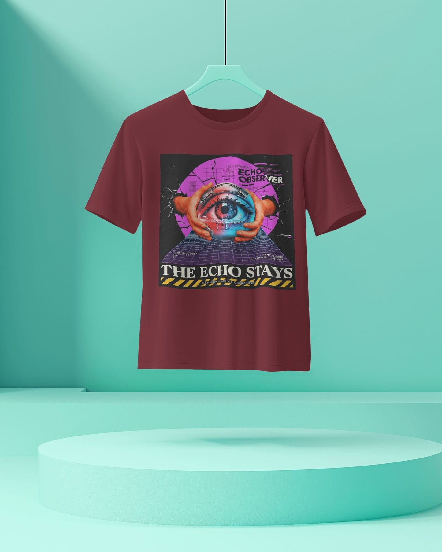The Echo Stays- Men Half Sleeve Round Neck T-shirt