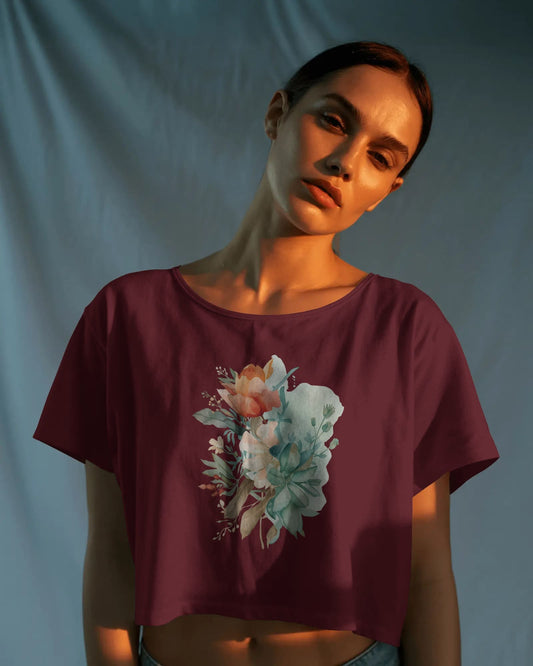 Flower -Crop Top