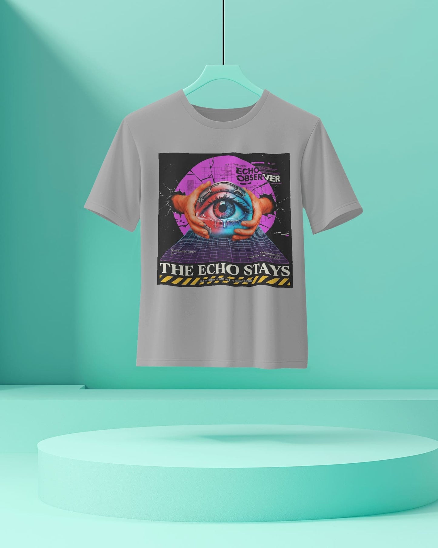 The Echo Stays- Men Half Sleeve Round Neck T-shirt