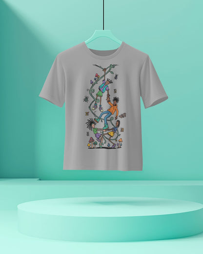Hanging Vines-Men Half Sleeve Round Neck T-Shirt