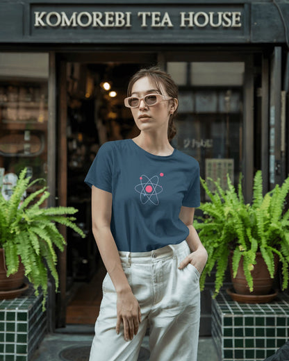 Atom Ring- Women Half Sleeve Round Neck T-shirt