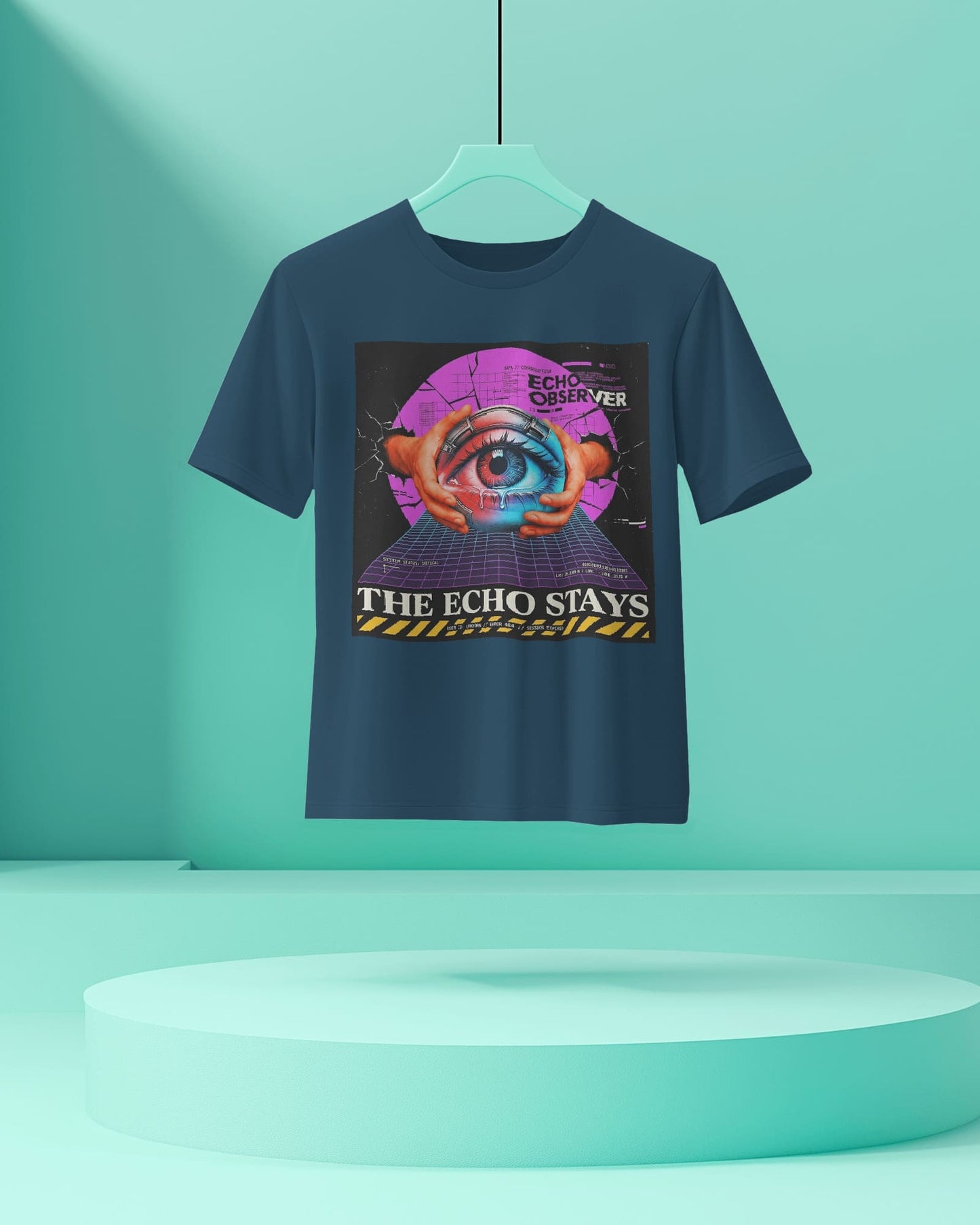 The Echo Stays- Men Half Sleeve Round Neck T-shirt