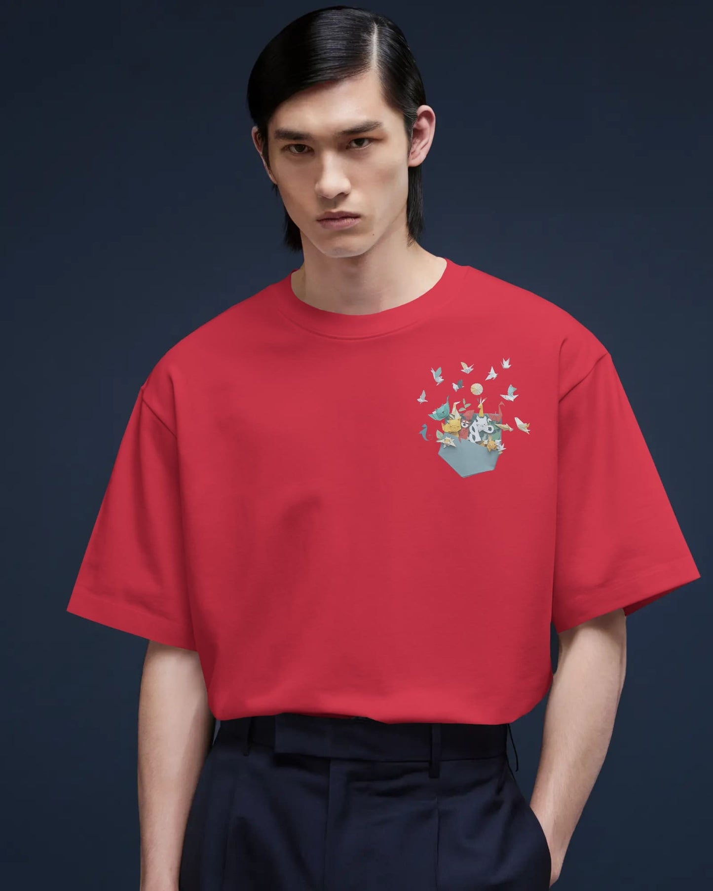 Pocket Animal- Men Oversize T-shirt