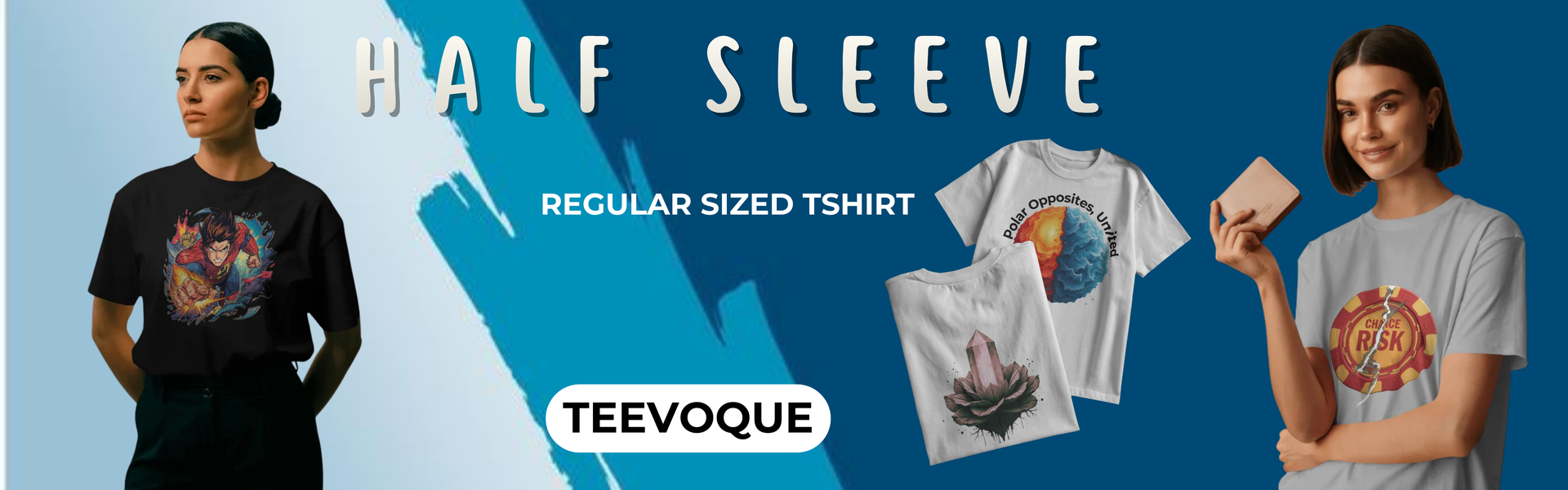 Half Sleeve Round Neck T shirt-women