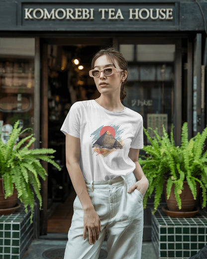 Pyramid- Women Half Sleeve Round Neck T-shirt