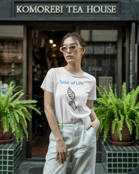 Twist of Life- Women Half Sleeve Round Neck T-shirt