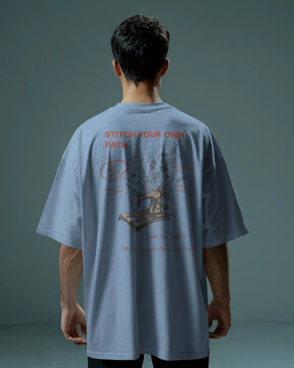 Stitch Your Own Path- Men Oversize T-Shirt