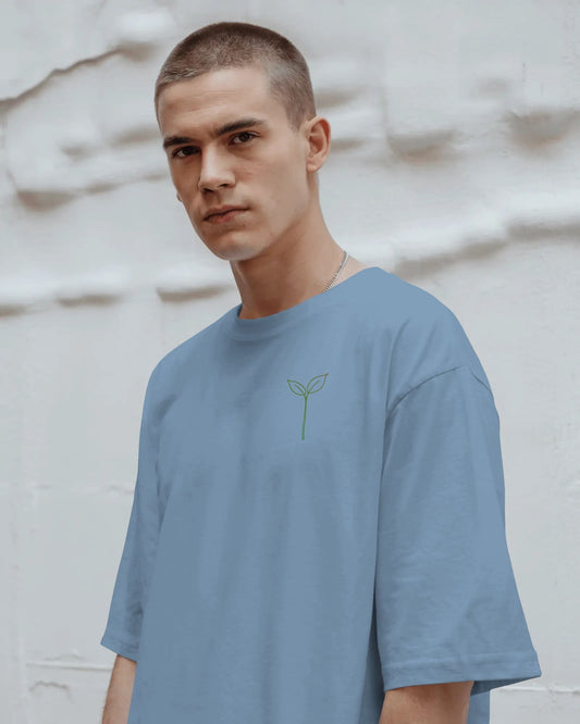 Leaf Logo- Men Oversize T-shirt