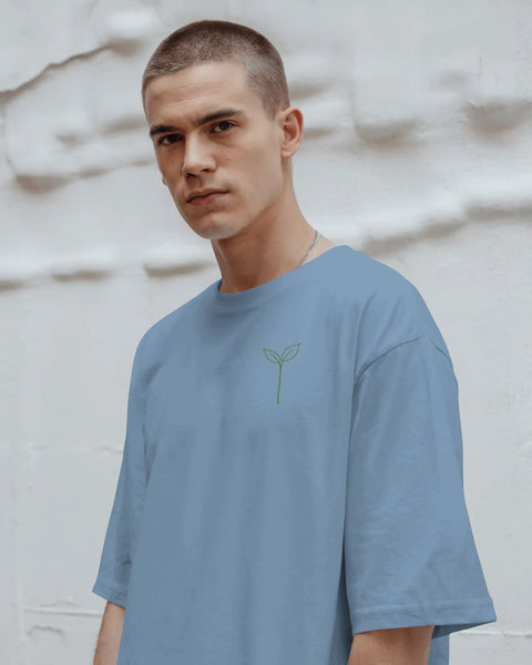 Leaf Logo- Men Oversize T-shirt