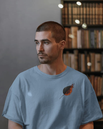Burning Leaf- Men Oversize T-shirt