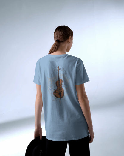 Violin Musical Notes-Women Oversize T-shirt