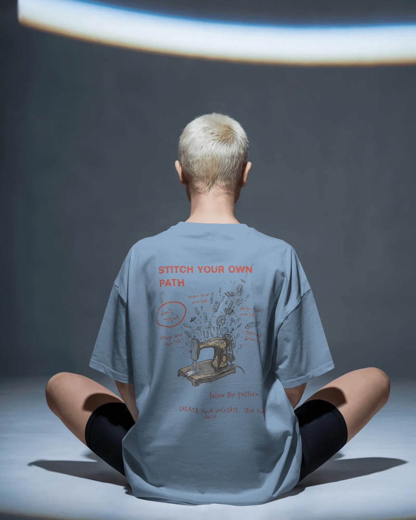 Stitch Your Own Path- Women Oversize T-Shirt