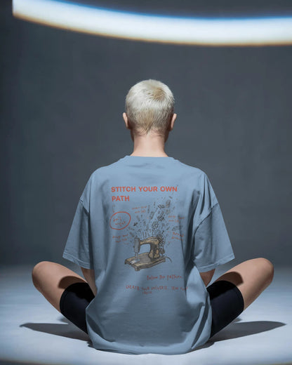 Stitch Your Own Path- Women Oversize T-Shirt