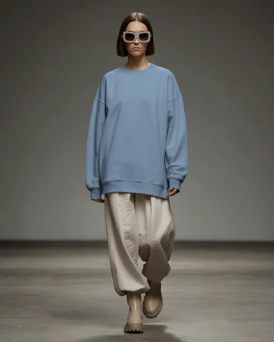 Plain Sweatshirts- Women