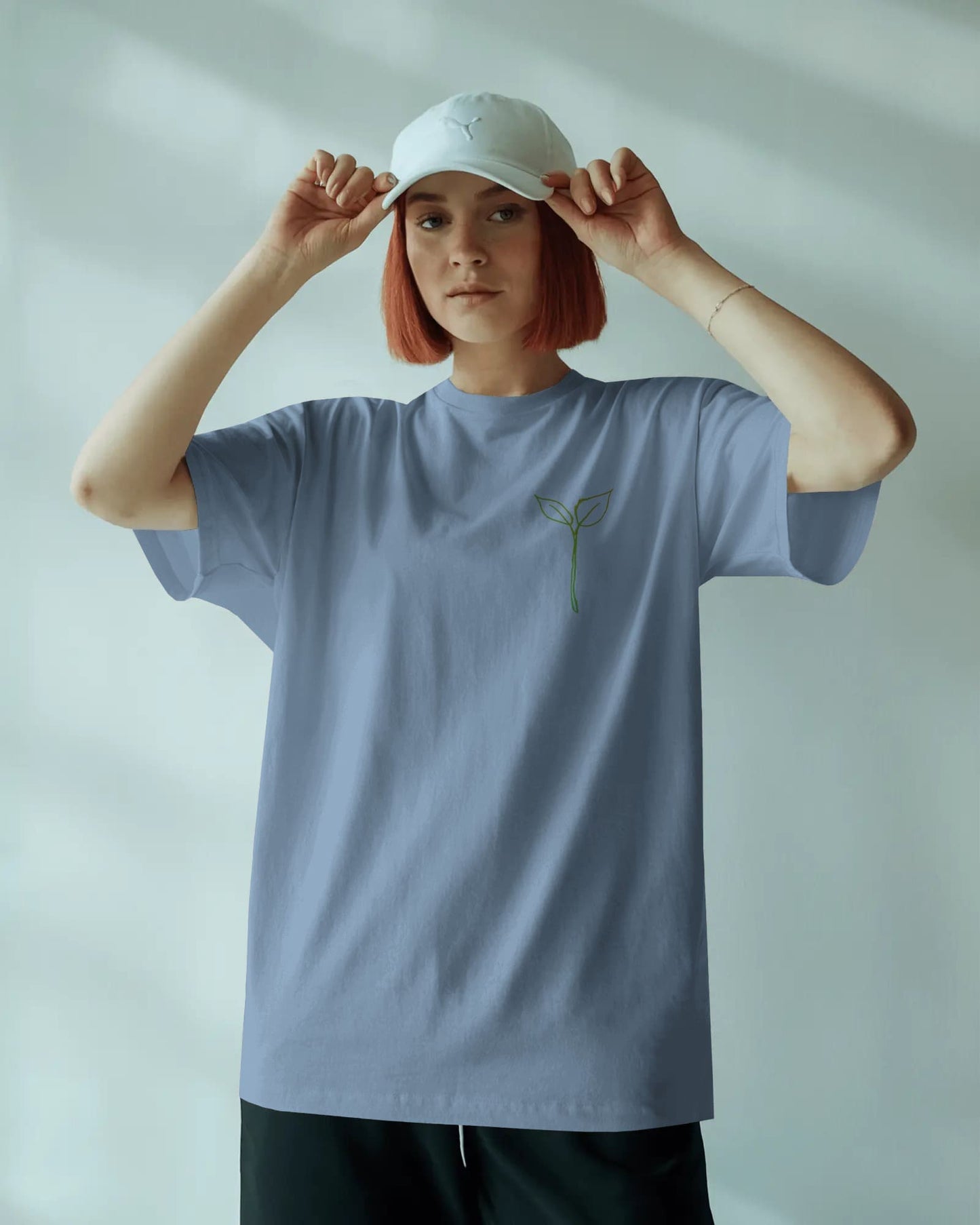 Leaf Logo- Women Oversize T-shirt