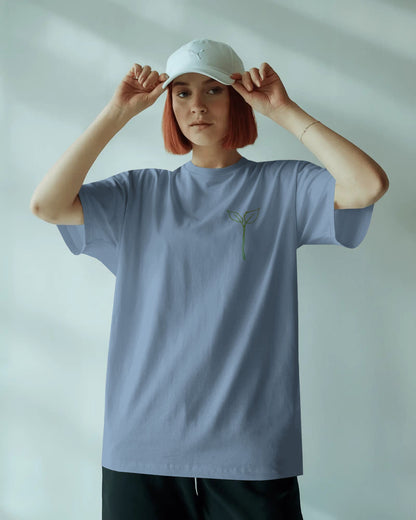 Leaf Logo- Women Oversize T-shirt