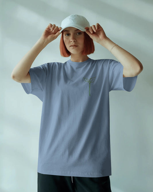 Leaf Logo- Women Oversize T-shirt