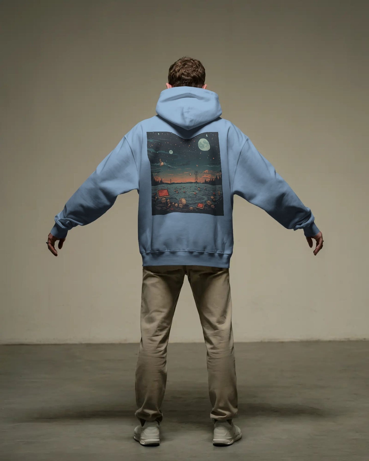 Satellite Space- Men Hoodie