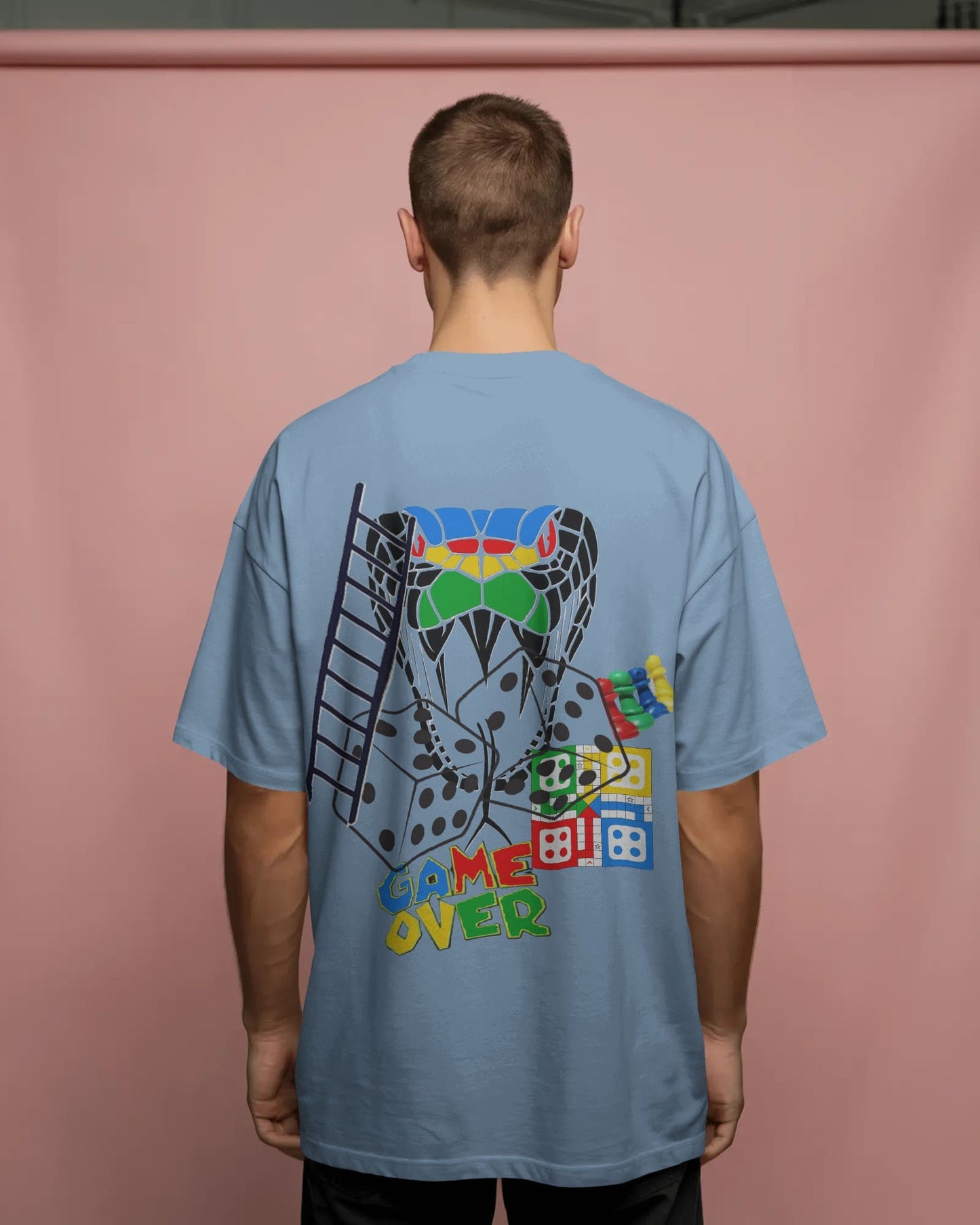 Ludo Gameover- Men Oversize T-shirt