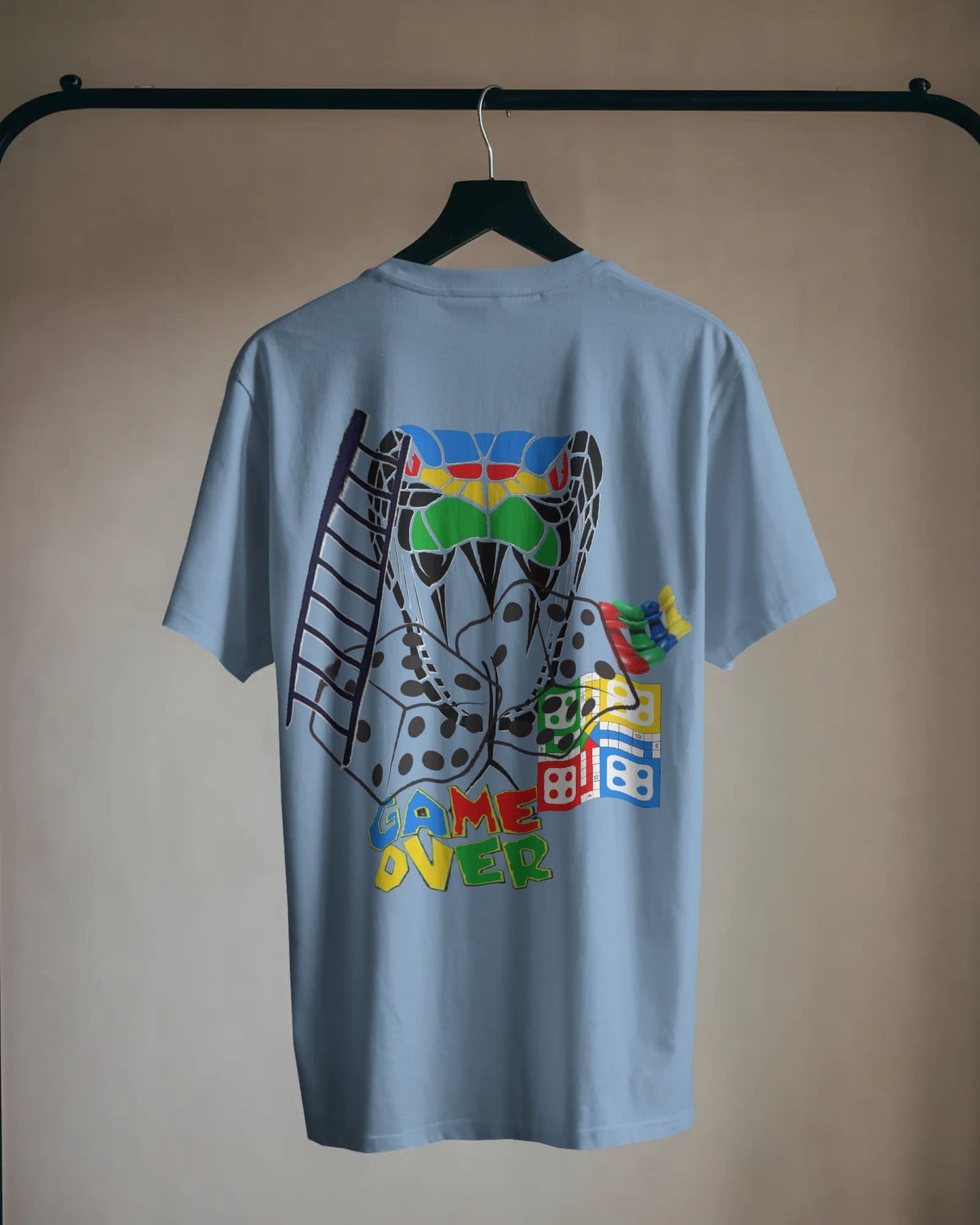 Ludo Gameover- Men Oversize T-shirt