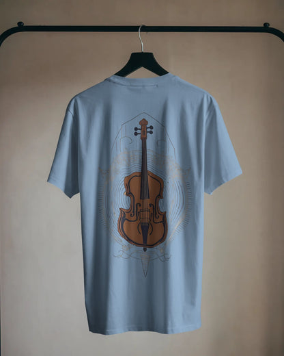 Violin Musical Notes-Women Oversize T-shirt