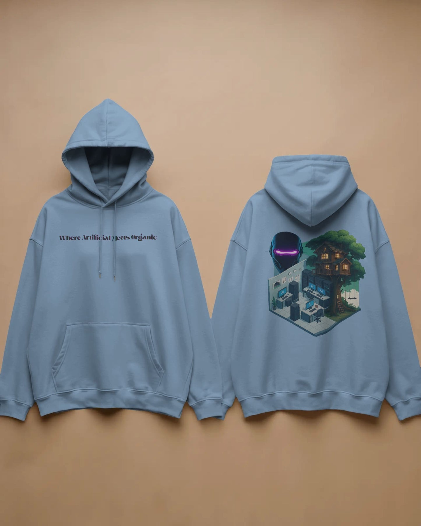 Where Artificial Meets Organic- Women Hoodie