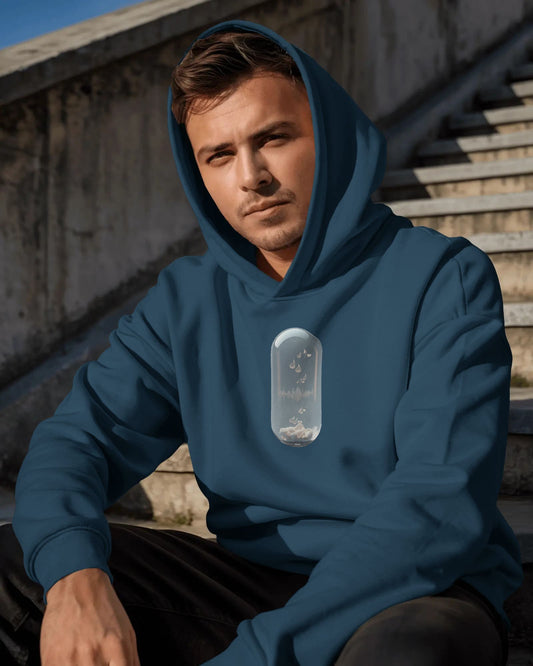 Crystal Sound Waves- Men Hoodie