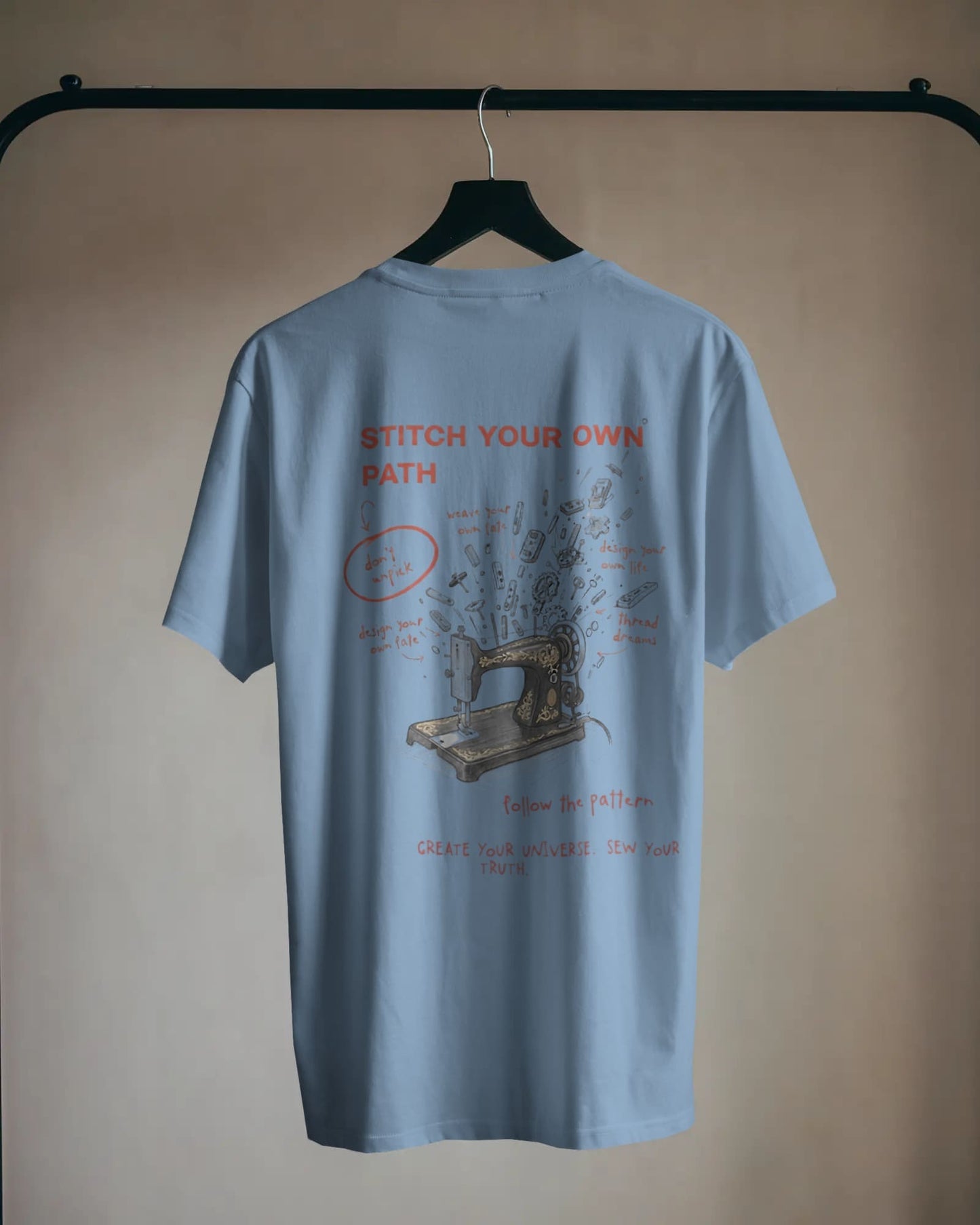 Stitch Your Own Path- Women Oversize T-Shirt