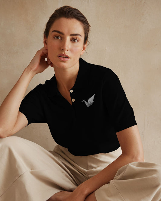 Paper Crane- Women Polo T-shirt