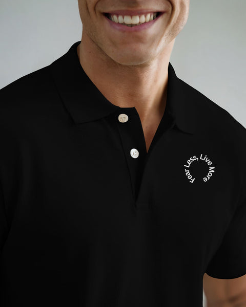 Fear Less Live More- Men Polo T-shirt