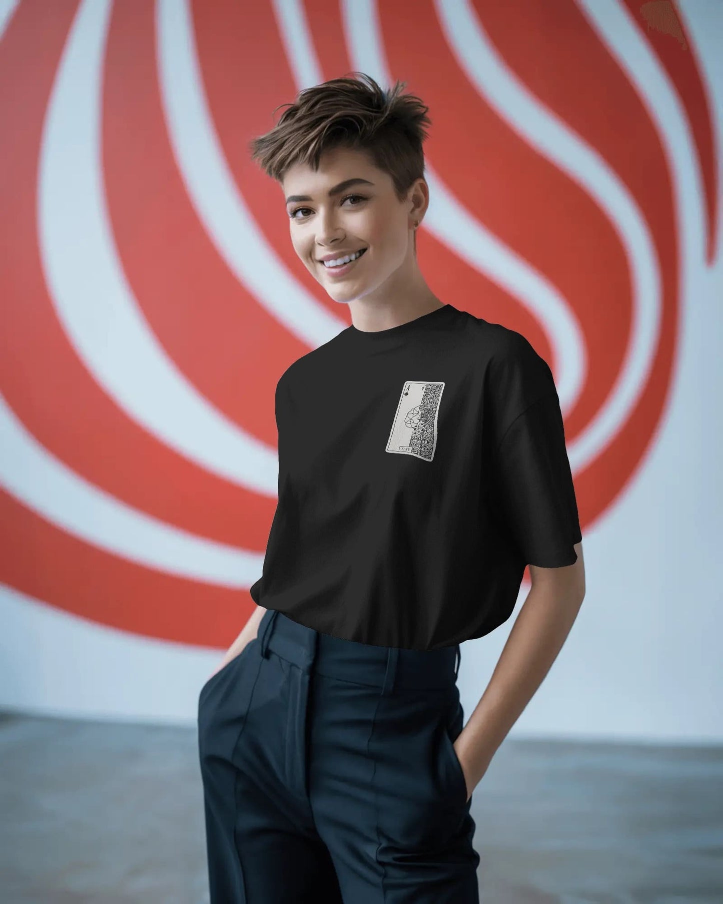Club Ace Card- Women Oversize T-shirt