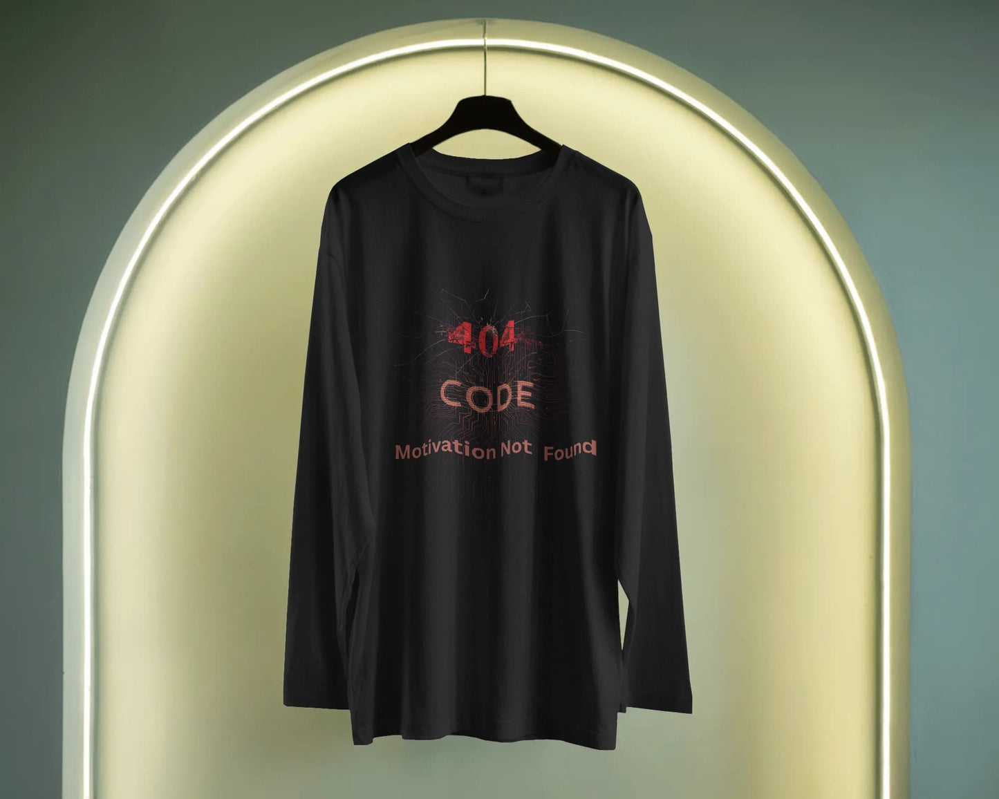 Error 404 Code- Men Full Sleeve T-shirt
