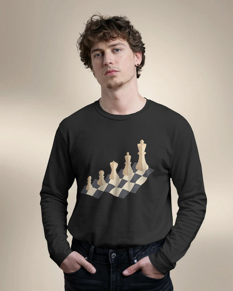 Chess- Men Full Sleeve T-shirt