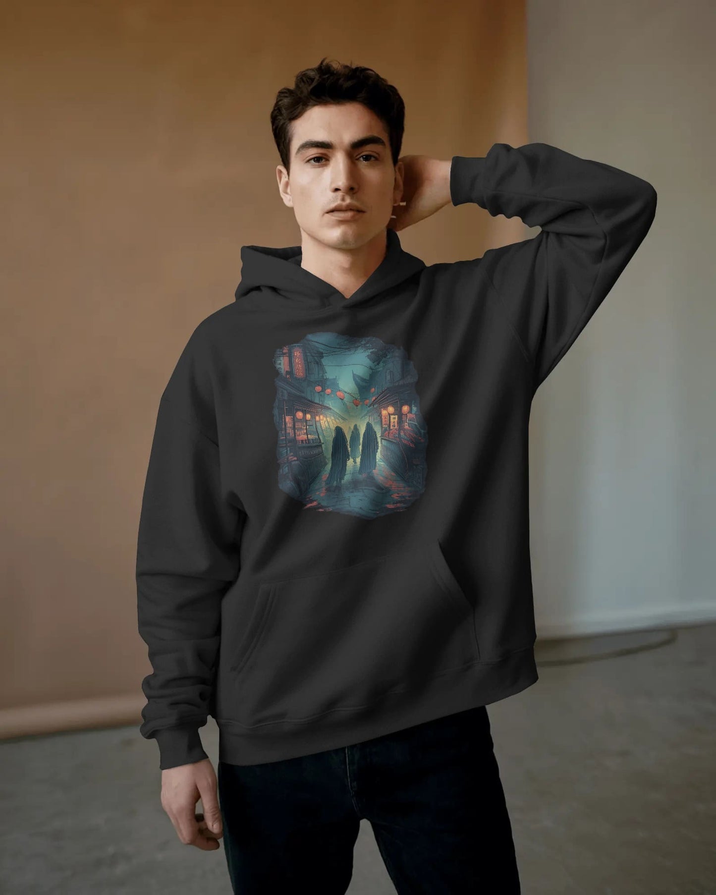 Neon Silence-Men Hoodie