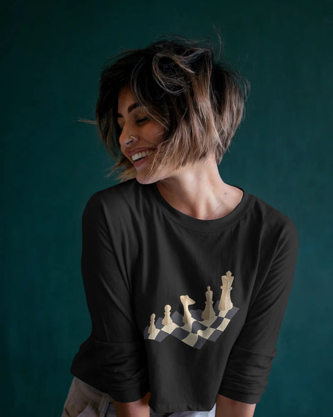 Chess- Women Full Sleeve T-shirt