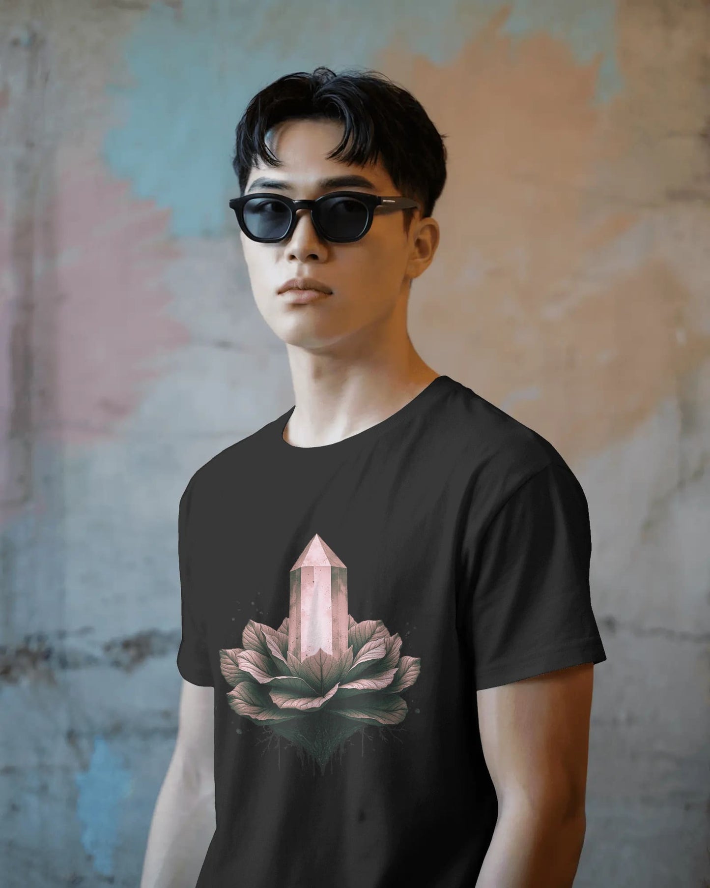 Crystal- Men Half Sleeve Round Neck T-shirt