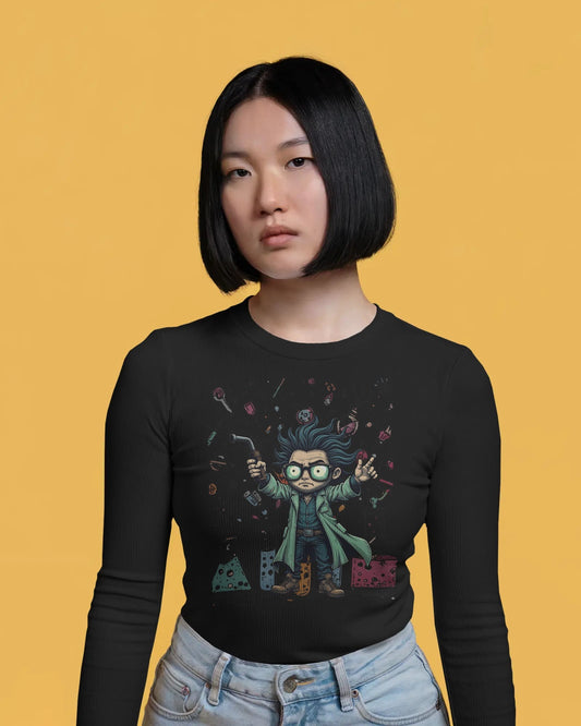 Scientists Experiment- Women Full Sleeve T-shirt