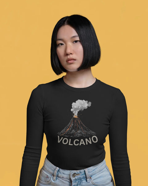 Volcano Eruption- Women Full Sleeve T-shirt