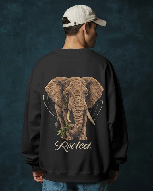 Rooted Elephant-Men Sweatshirt