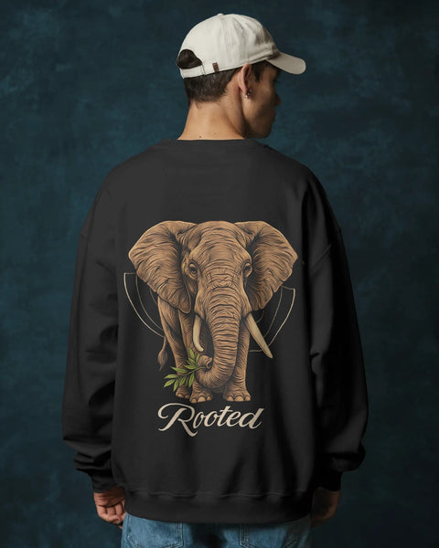 Rooted Elephant-Men Sweatshirt