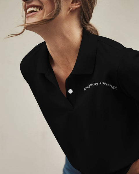 Simplicity in Strength- Women Polo T-shirt