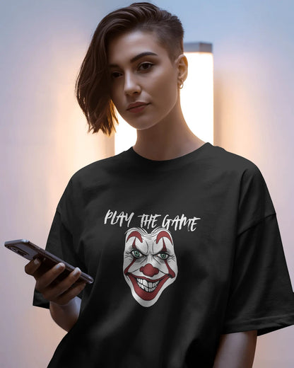Clown- Play the Heart- Women Oversize T-shirt