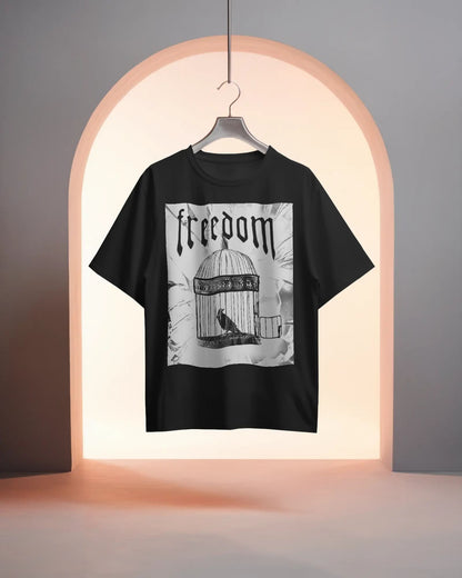Freedom Cage- Men Oversize T-shirt