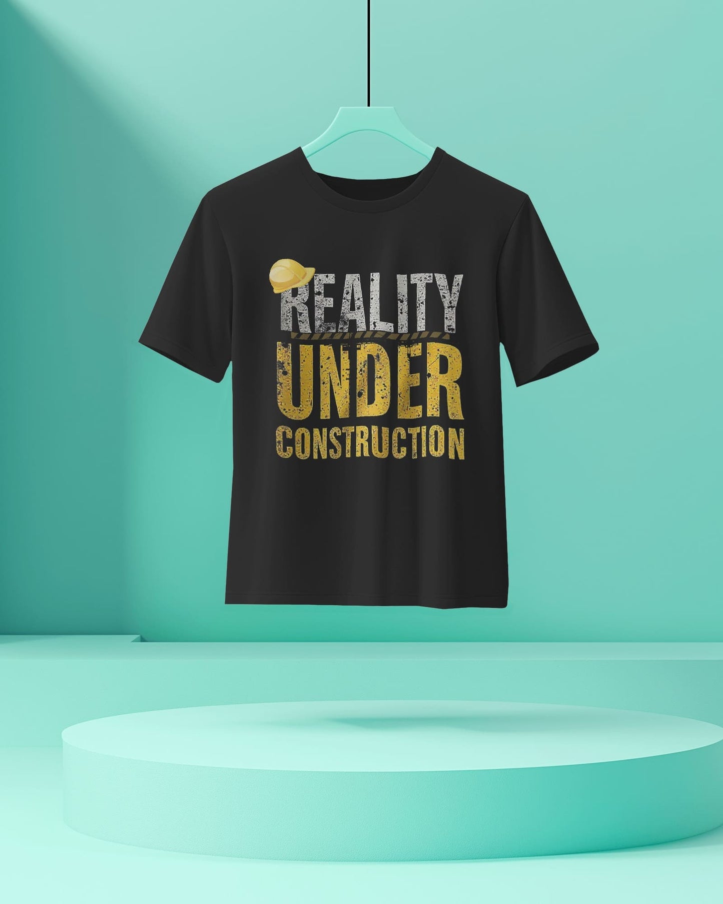 Reality under Construction- Men Half Sleeve Round Neck T-Shirt
