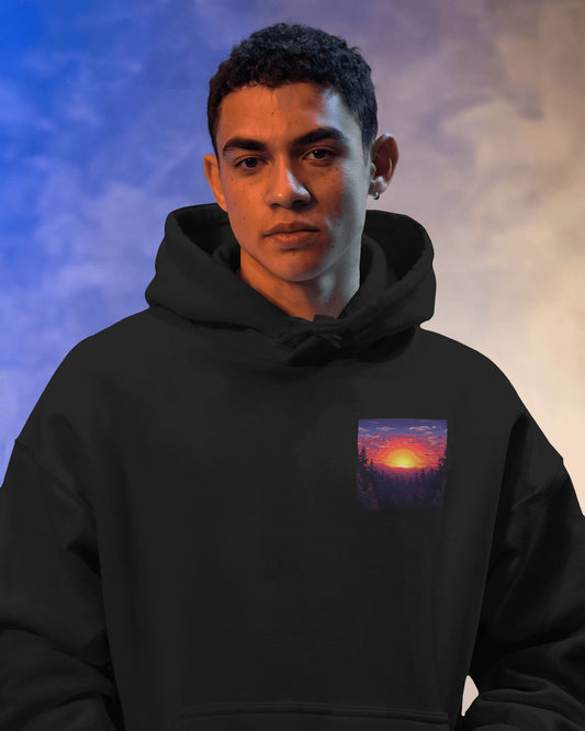 Pixel Sunset- Men Hoodie