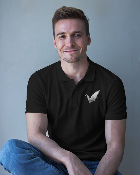 Paper Crane- Men Polo T-shirt